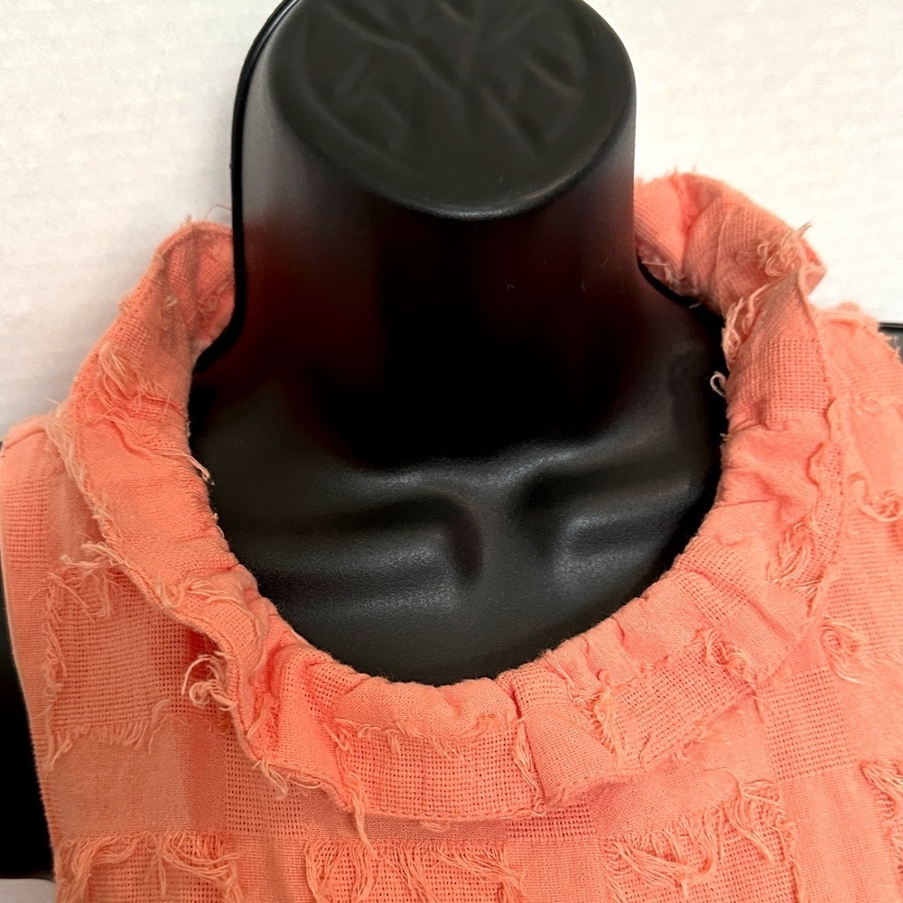 Mustard Seed Coral Textured Mini Dress small - Picture 3 of 11